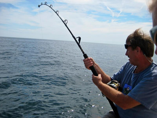 Captain Richard Wendell aboard the Breakaway